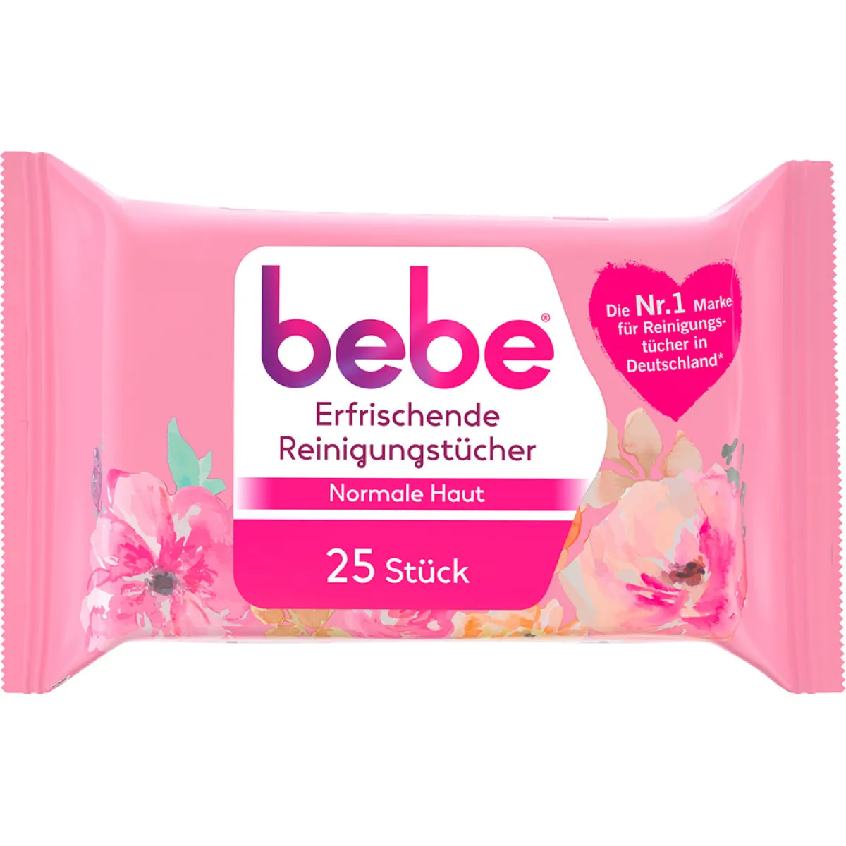 bebe Erfrischende Reinigungstücher Normale Haut 25 Tücher