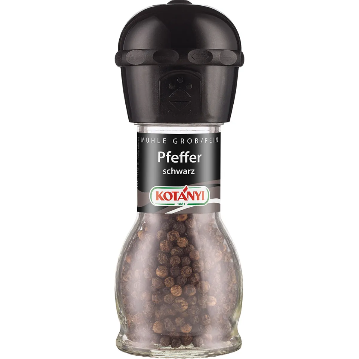 Kotányi Pfeffermühle mit ganzen Pfefferkörnern 36 g