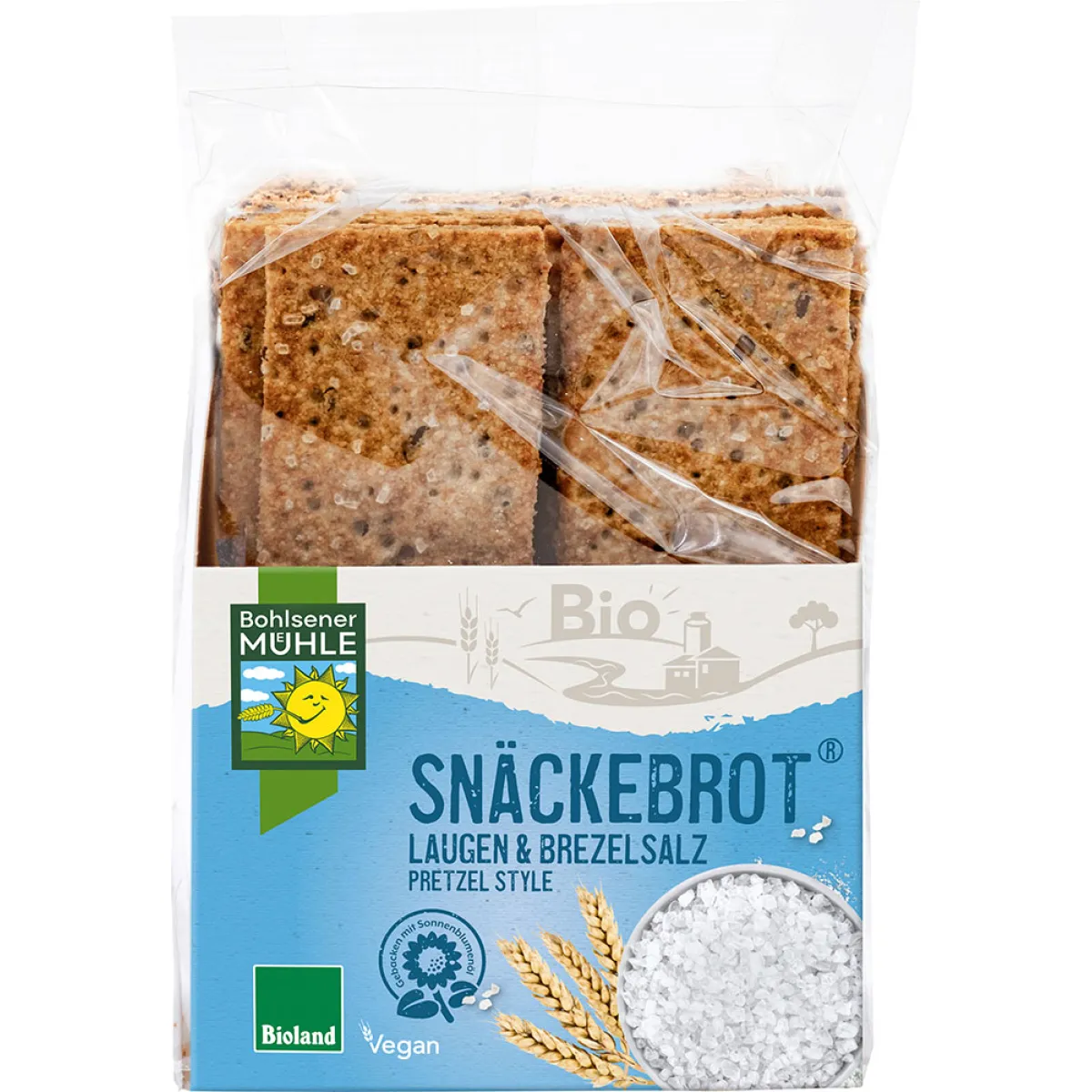 Bohlsener Mühle Snäckebrot Laugen & Brezelsalz 200 g