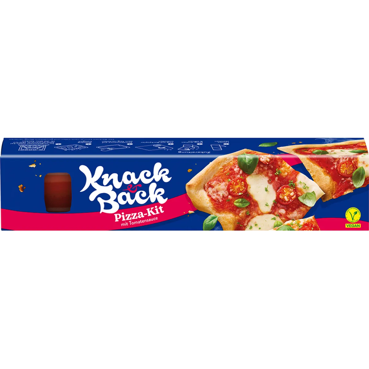 Knack & Back Pizza Kit mit Tomatensauce 600 g