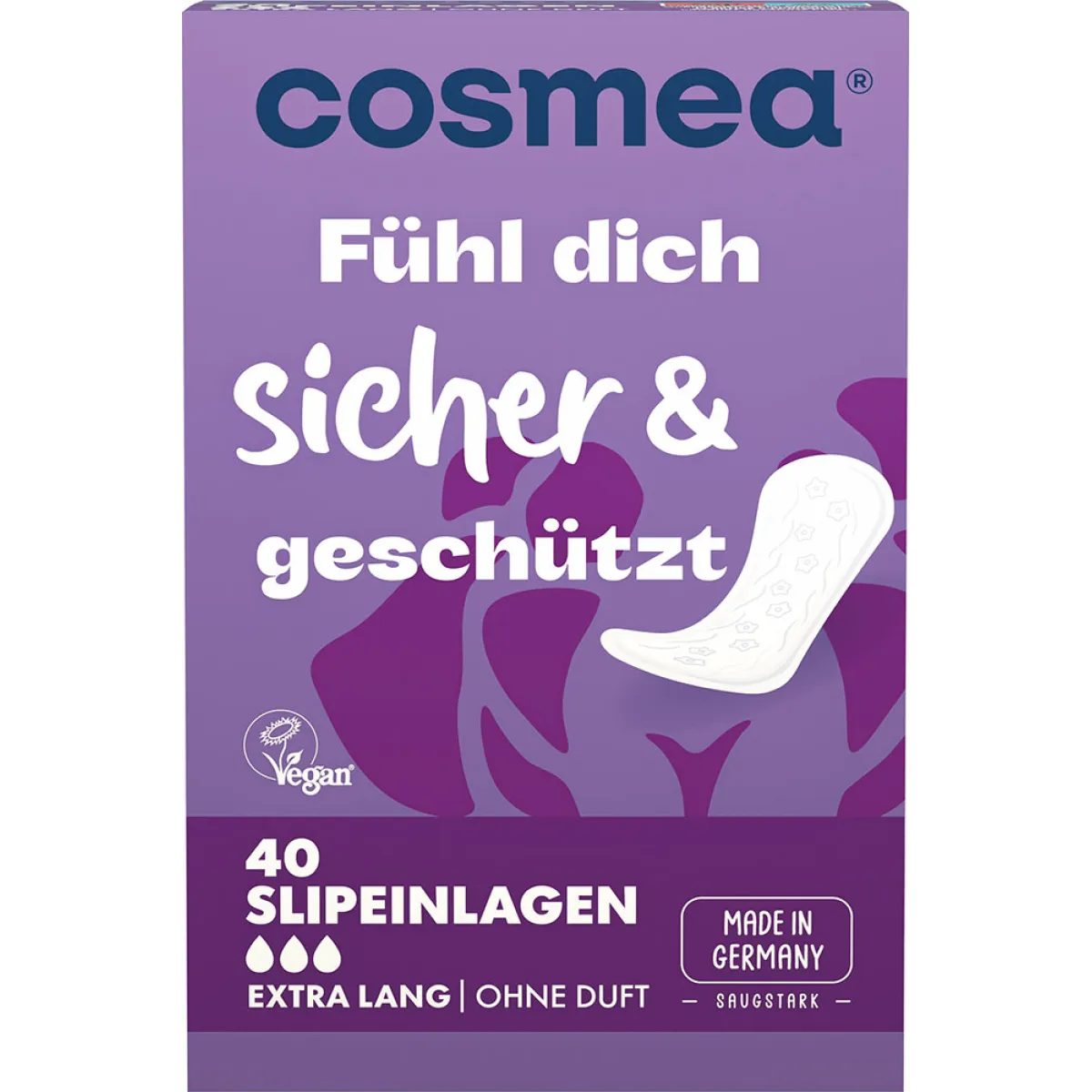 Cosmea Slipeinlagen extra lang ohne Duft 40 Stück