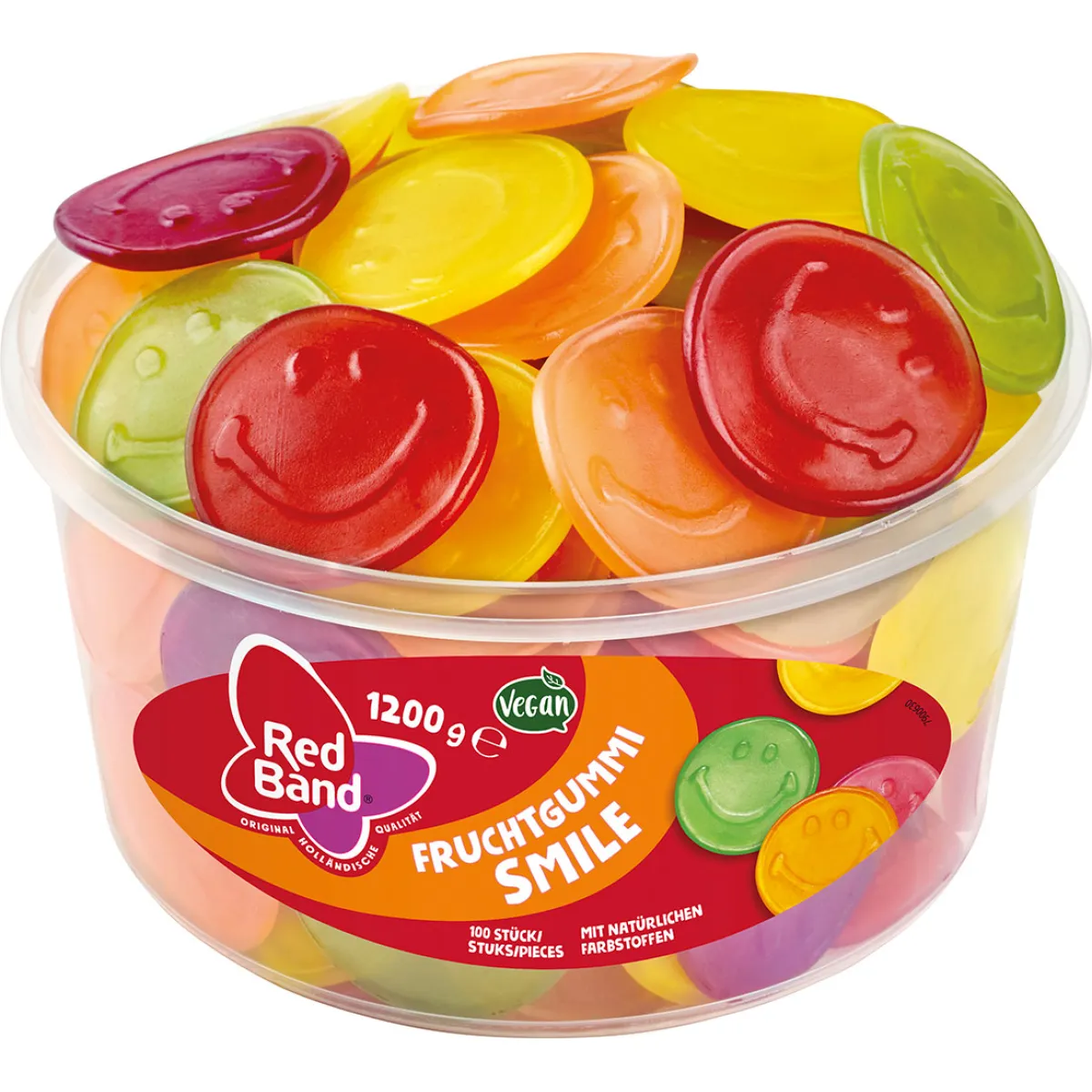 Red Band Fruchtgummi Smile 100 Stück 1200 g