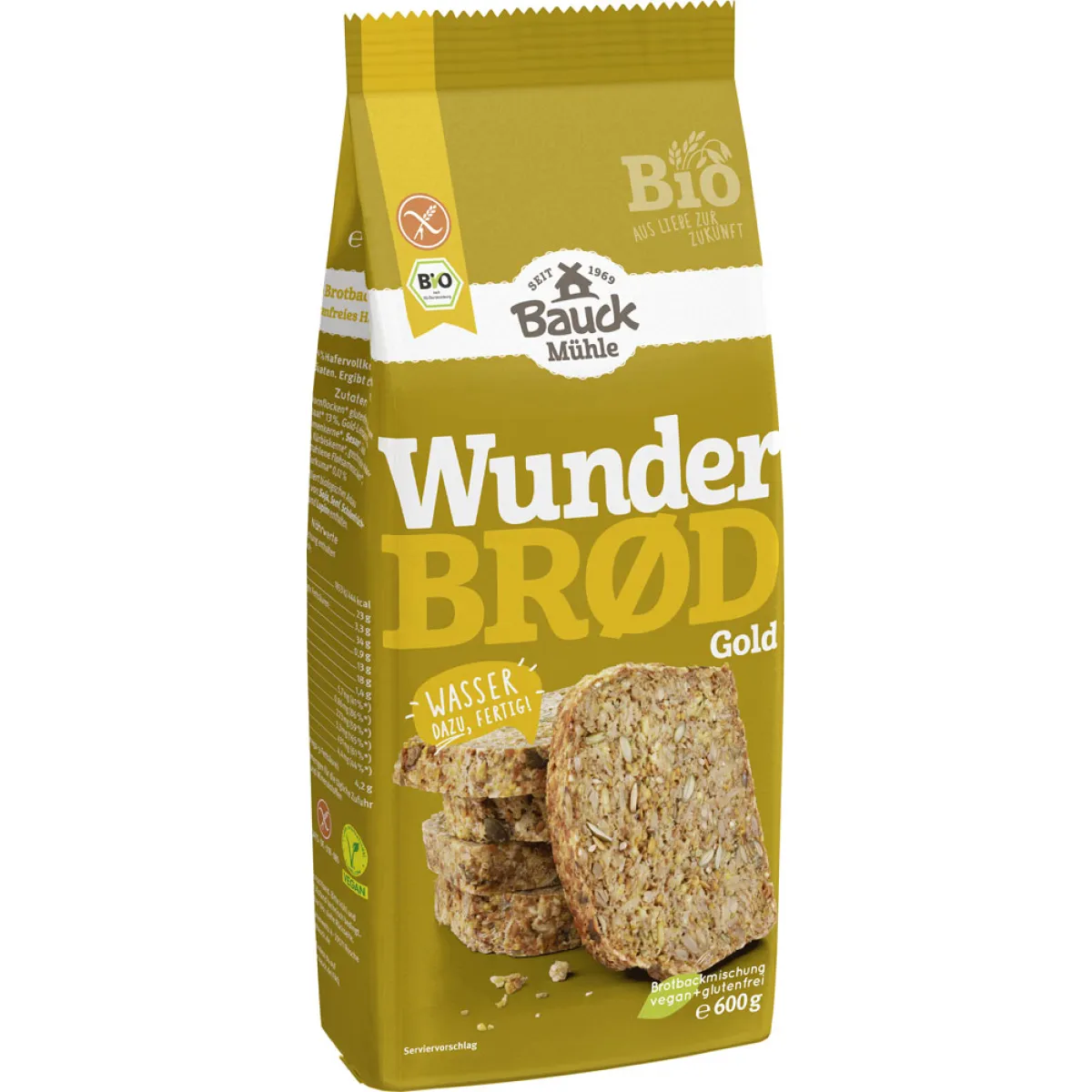 Bauck Mühle Wunderbrod Gold 600 g