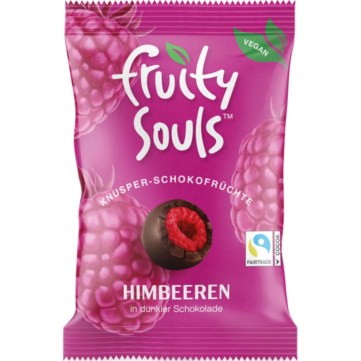 fruity Souls Himbeeren Knusper-Schokofrüchte 80 g
