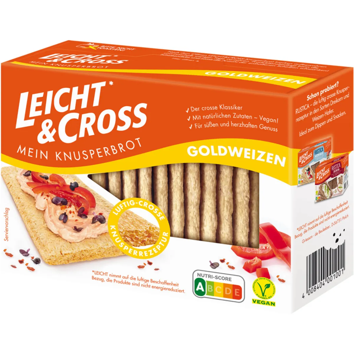 Leicht & Cross Knusperbrot Goldweizen 125 g