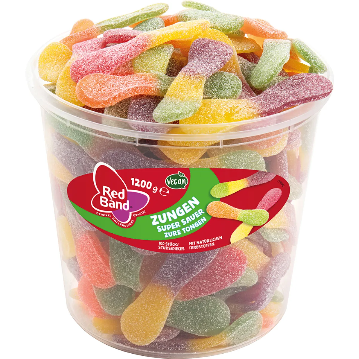 Red Band saure Zungen 100 Stück 1200 g