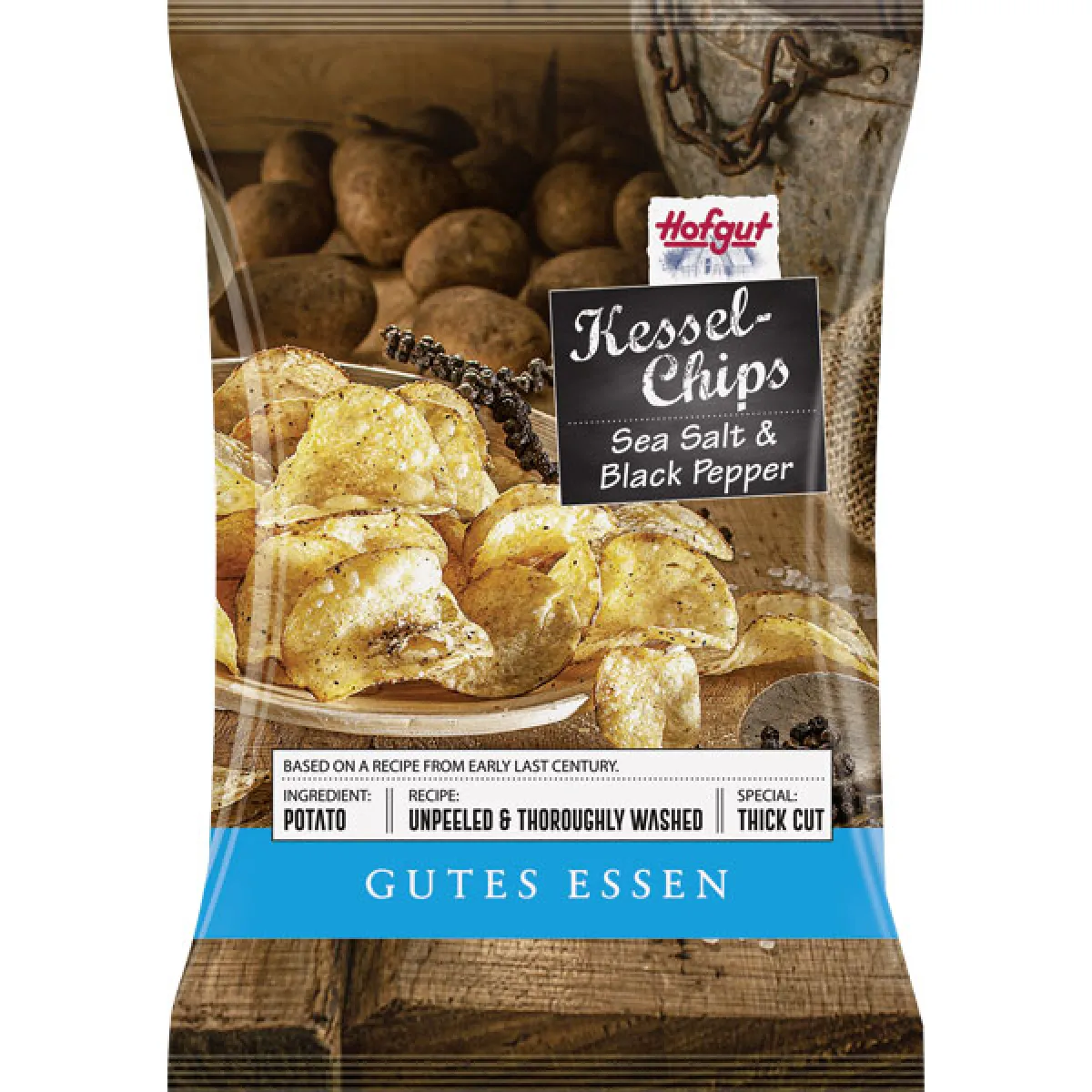 Hofgut Kesselchips Sea Salt & Black Pepper 150 g