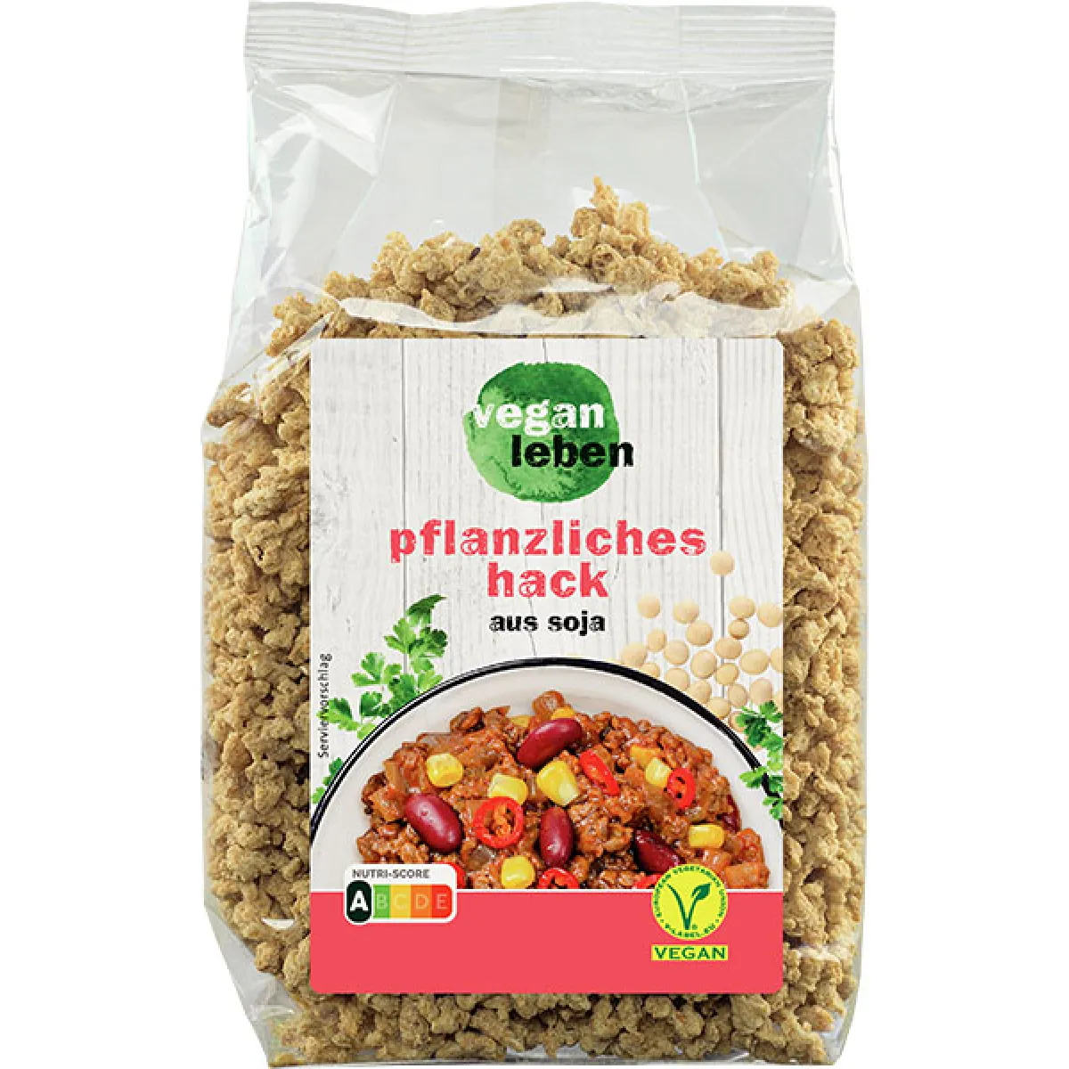 vegan leben Pflanzliches Hack aus Soja 150 g