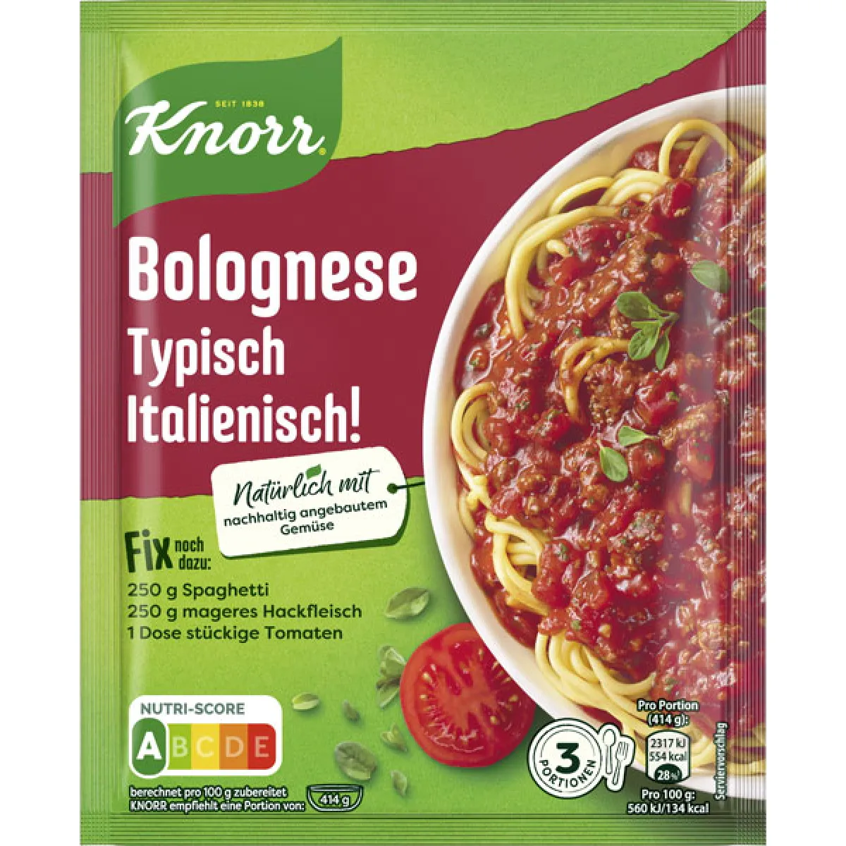 Knorr Fix Bolognese Typisch Italienisch 42 g
