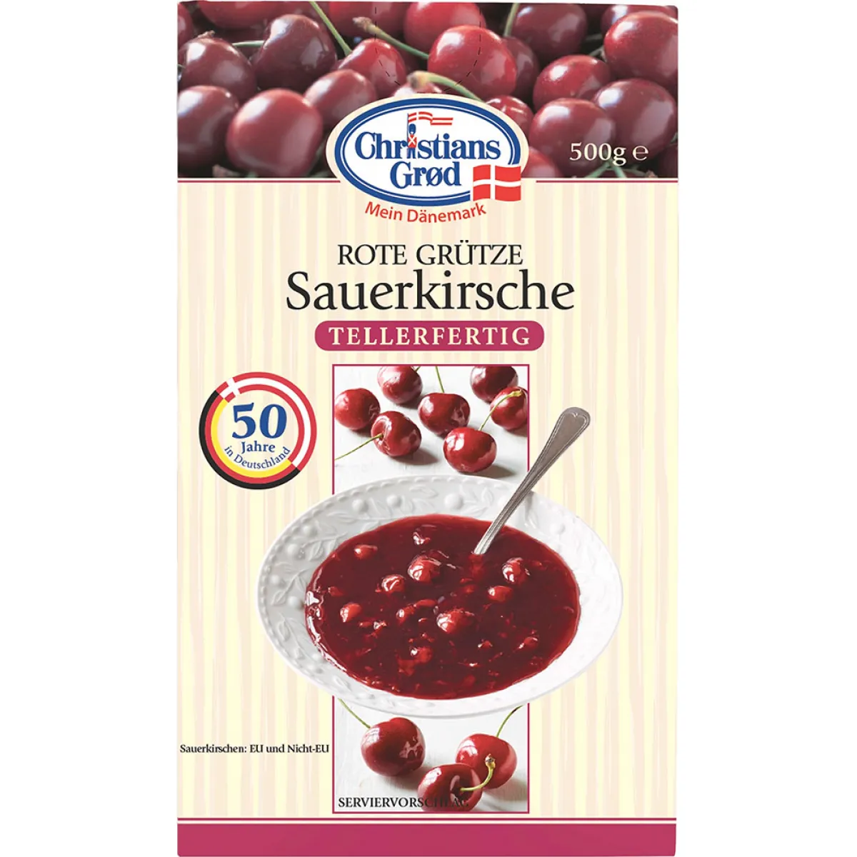 Christians Grød Rote Grütze Sauerkirsche 500 g