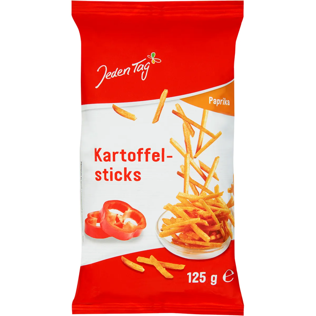 Jeden Tag Kartoffelsticks Paprika 125 g