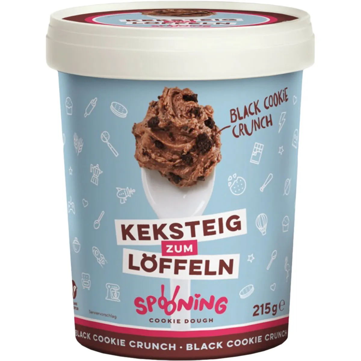 Spooning Cookie Dough Black Cookie crunch Keksteig zum Löffeln 215 g
