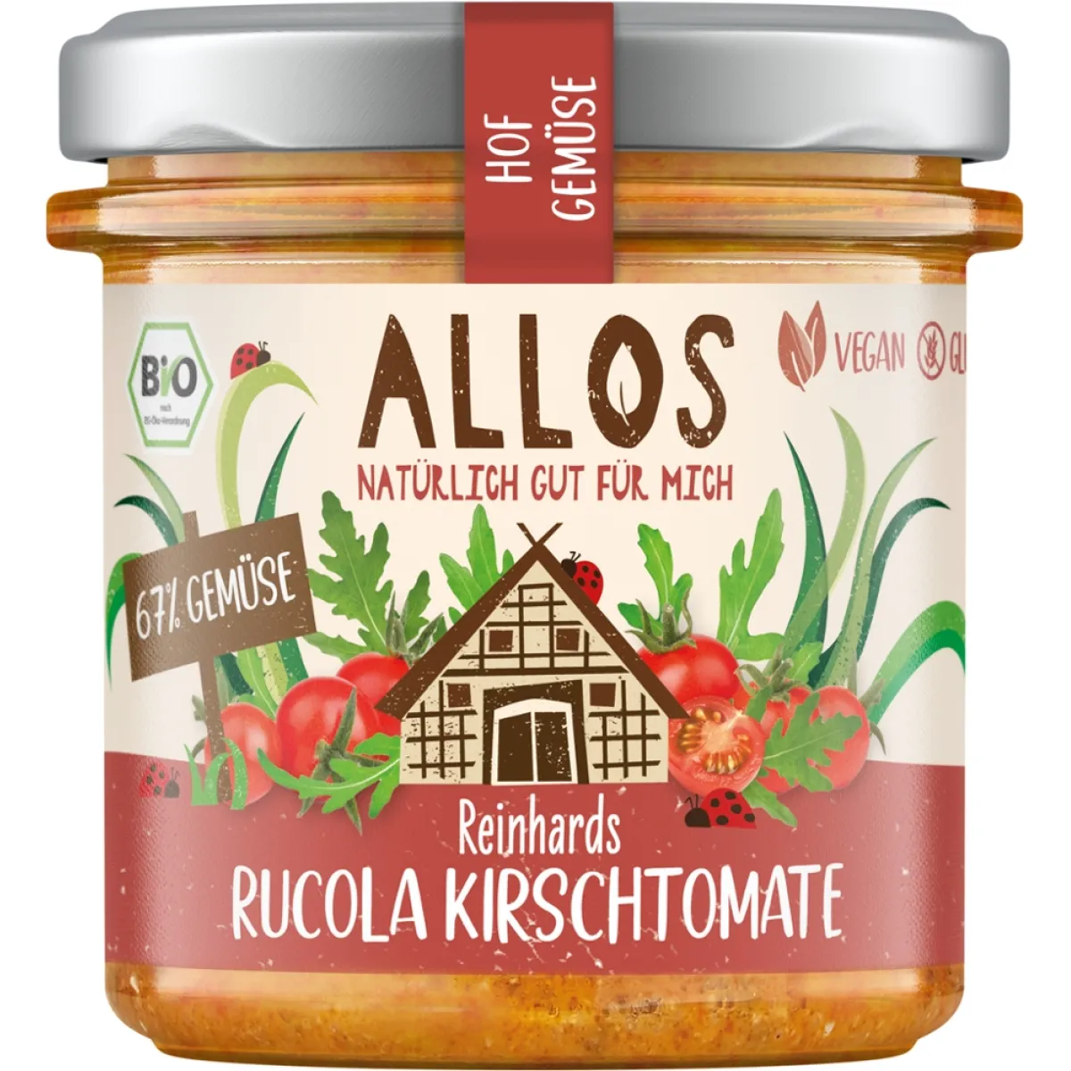 Allos Aufs Brot Rucola Kirschtomate 135 g