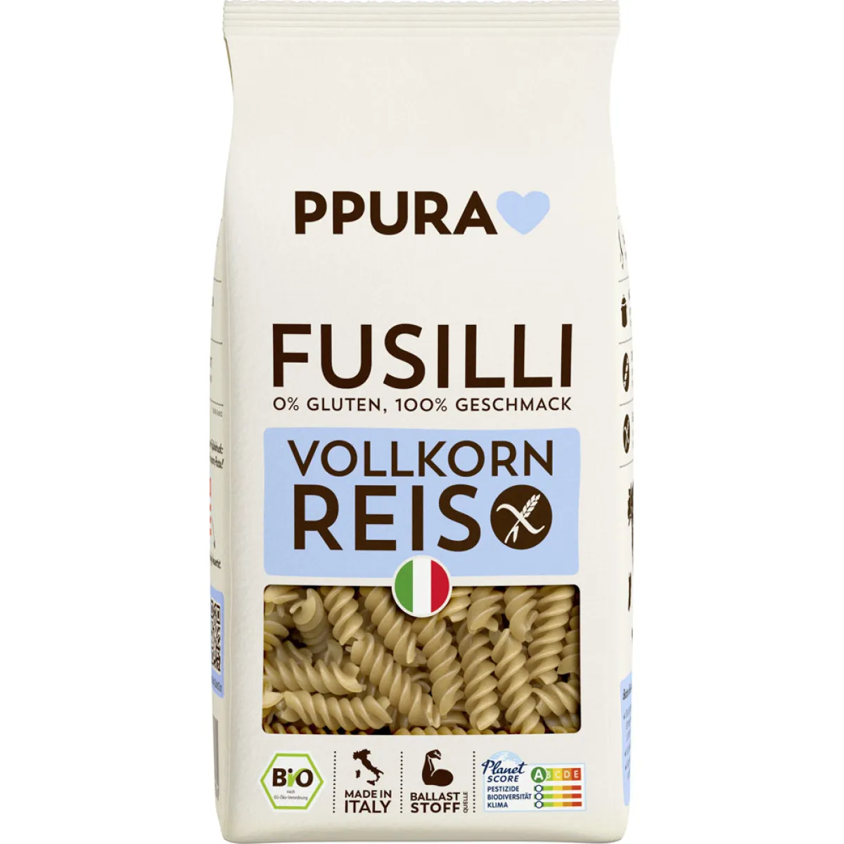 PPURA Vollkornreis Fusilli 400 g