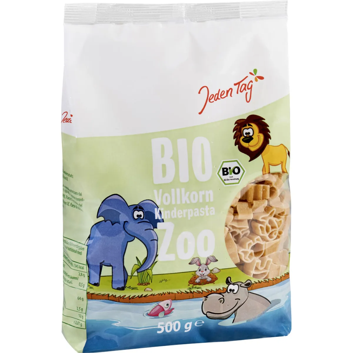 Jeden Tag Bio Vollkorn Kinderpasta Zoo 500 g