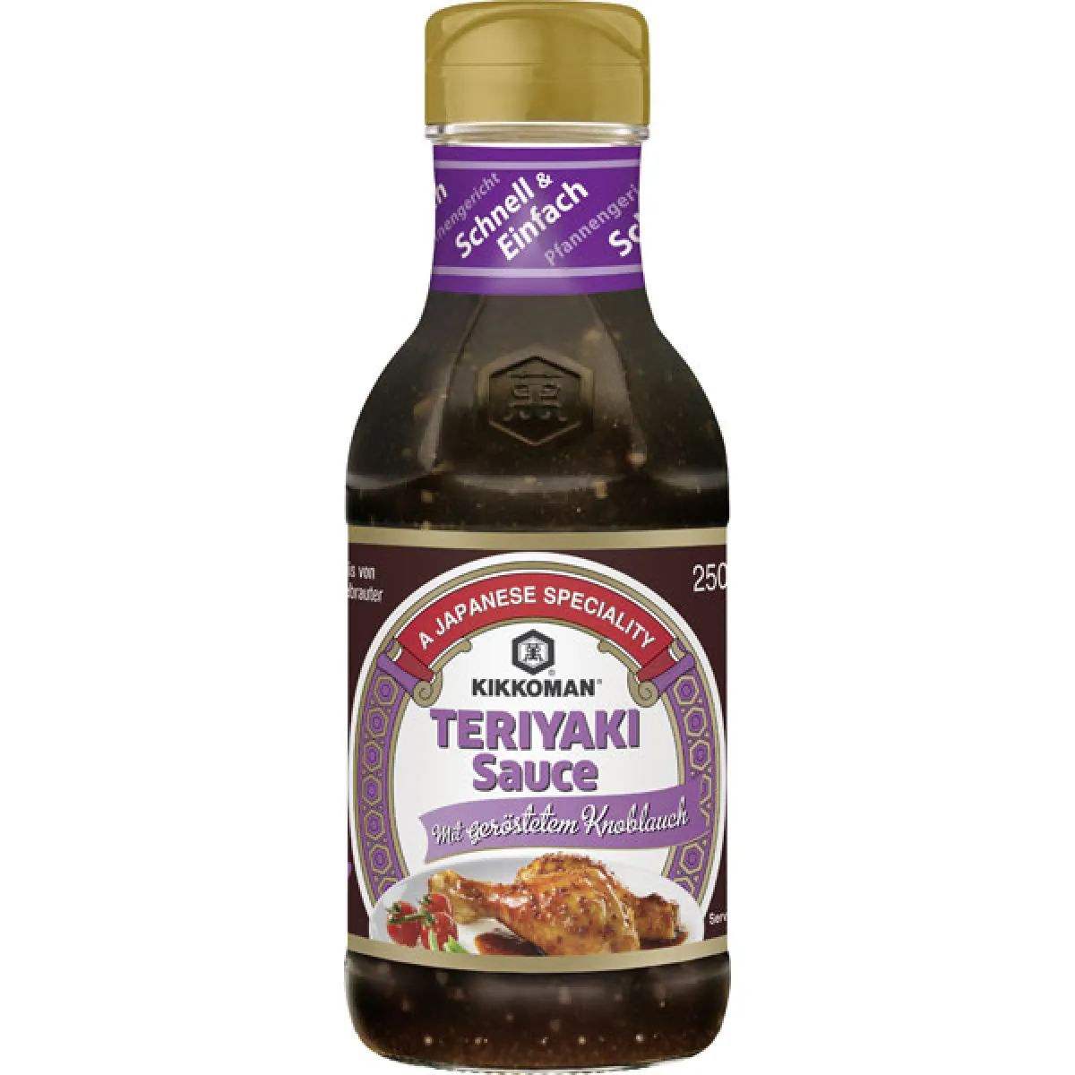 Kikkoman Teriyaki Sauce mit geröstetem Knoblauch 250 ml