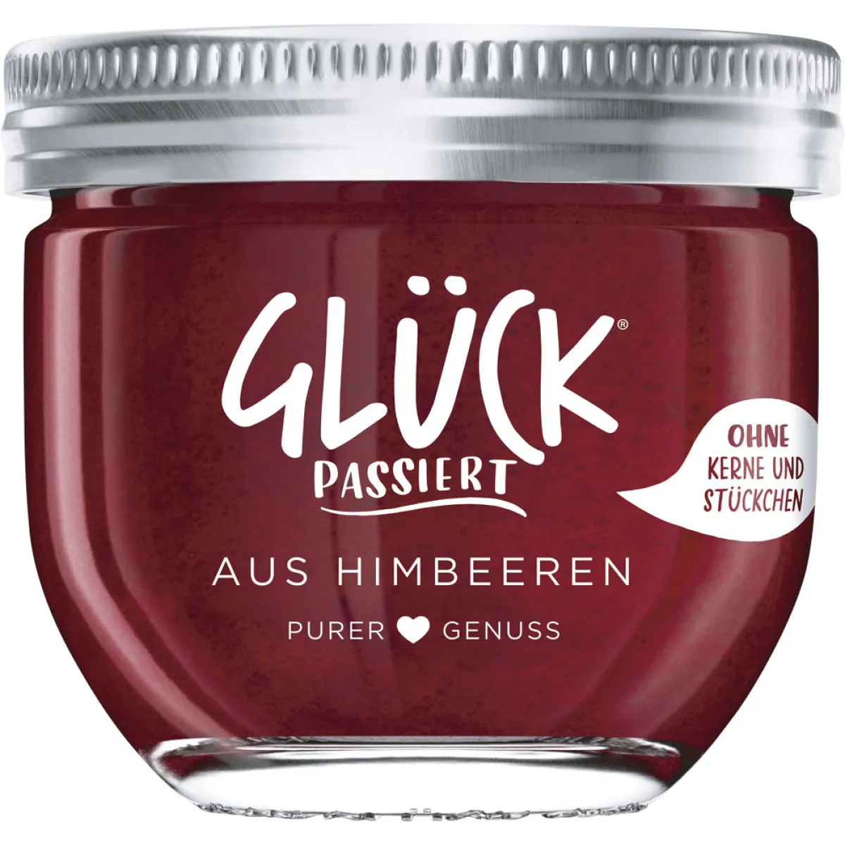 Glück Passiert Fruchtaufstrich Himbeere 230 g