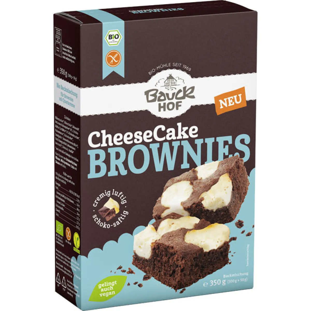 Bauck Mühle CheeseCake Brownies 350 g