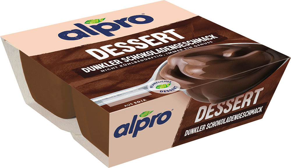 Alpro Sojadessert dunkle Schokolade 4x125 g