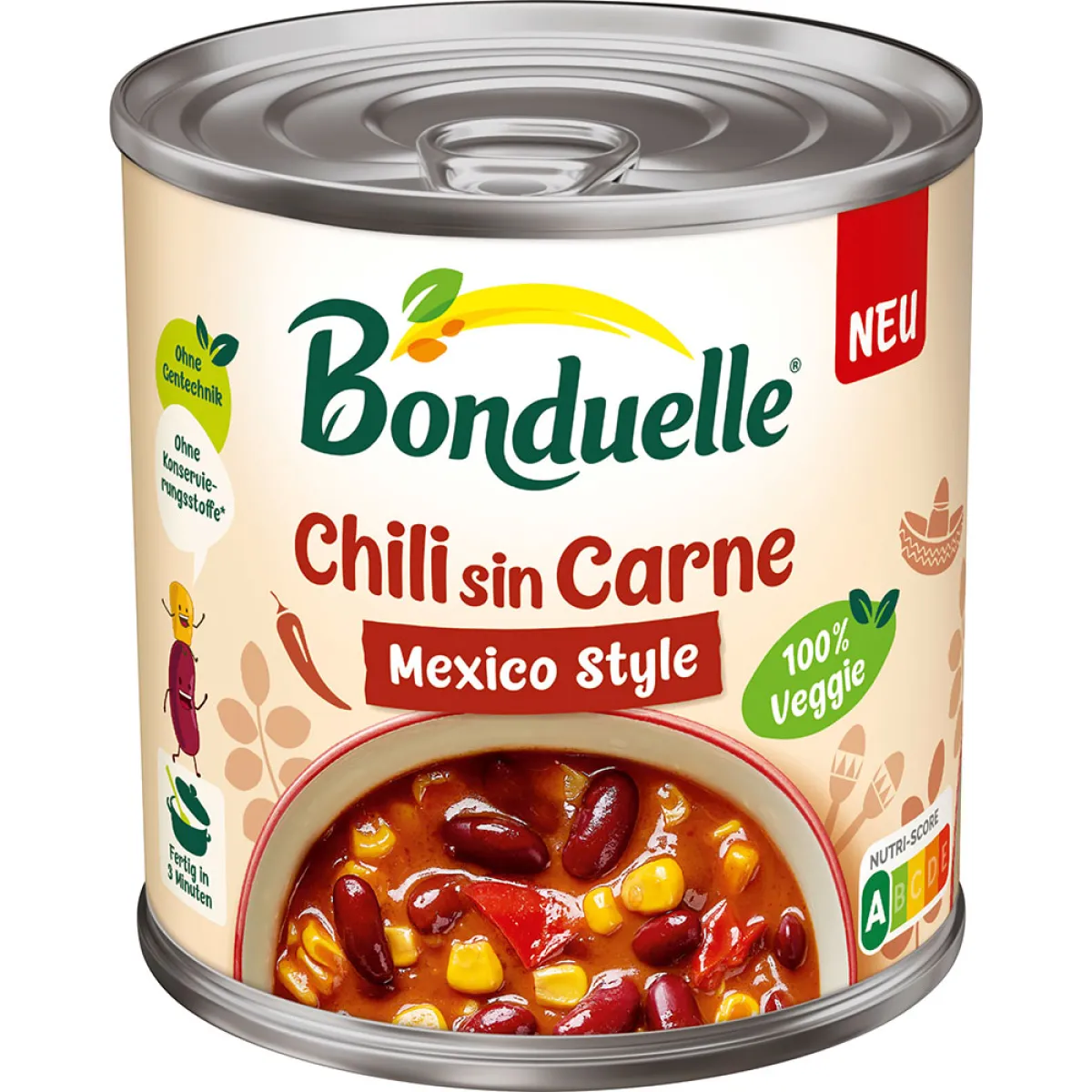 Bonduelle Chili sin Carne Mexico Style 425 ml