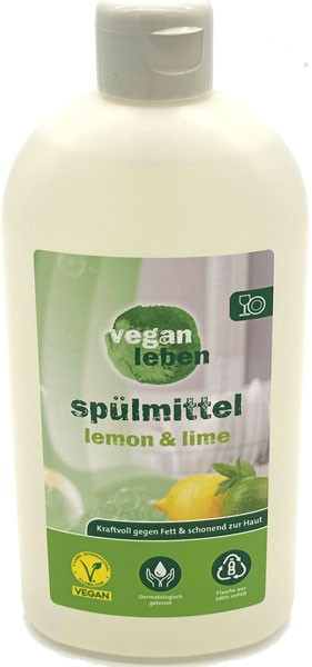 vegan leben Spülmittel Lemon & Lime 0,5 l