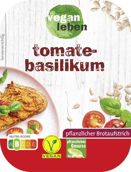 vegan leben Tomate-Basilikum 125g