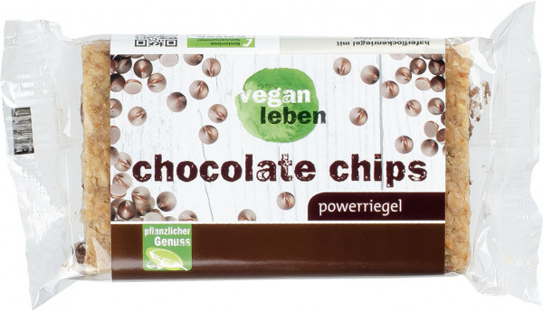 vegan leben Powerriegel chocolate chip 95 g