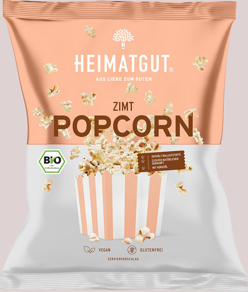 Heimatgut Popcorn Zimt 90 g