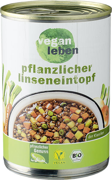 vegan leben Linseneintopf 400 g