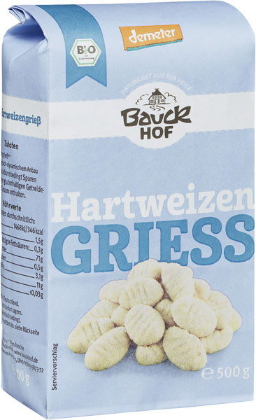 Bauckhof Hartweizengrieß 500 g