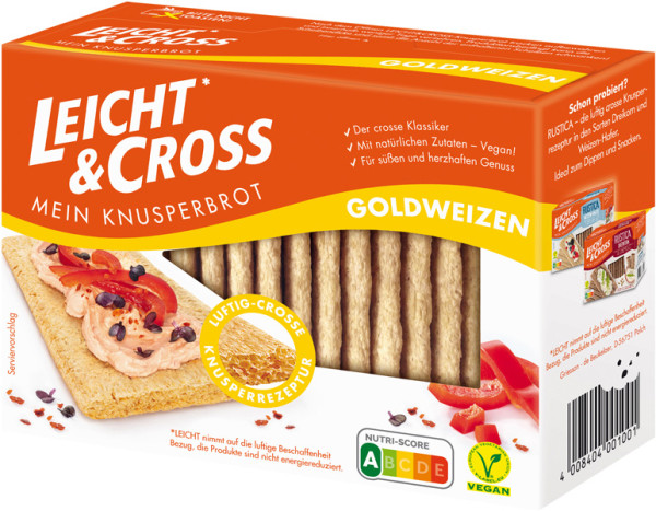 Leicht & Cross Knusperbrot Goldweizen 125 g