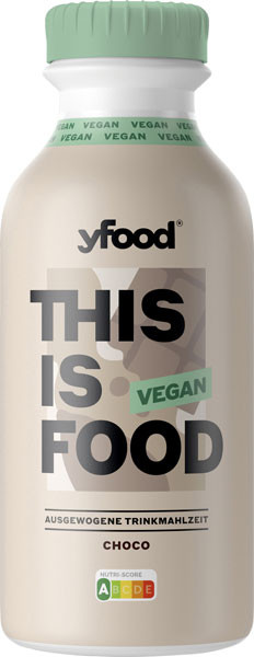 yfood vegane Trinkmahlzeit Choco 500 ml