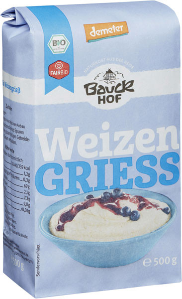 Bauckhof Weizen-Grieß 500 g