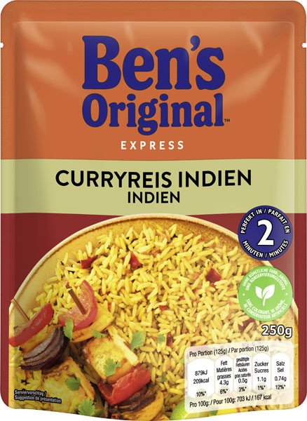 Ben`s Original Express Curryreis Indien 250 g