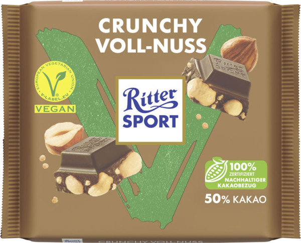 Ritter Sport vegan Crunchy Voll-Nuss 100 g