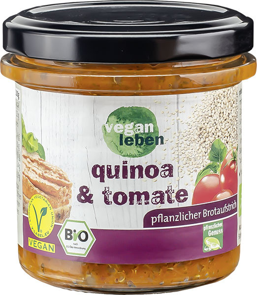 vegan leben Brotaufstrich Quinoa &amp; Tomate 140 g