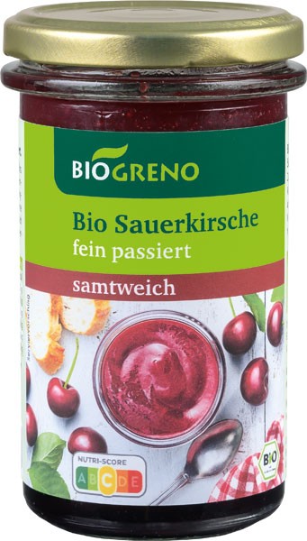 Biogreno Bio Fruchtaufstrich Sauerkirsche 280g
