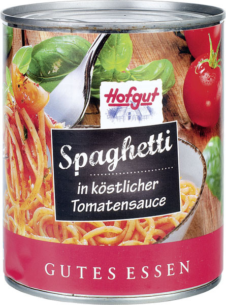 Hofgut Spaghetti in Tomatensauce 800 g
