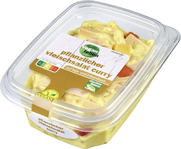 vegan leben Vleischsalat Curry 150 g