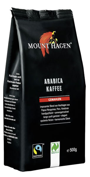 Mount Hagen Arabica Kaffee gemahlen 500 g