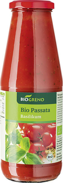 Biogreno Passata Basilikum 680 g