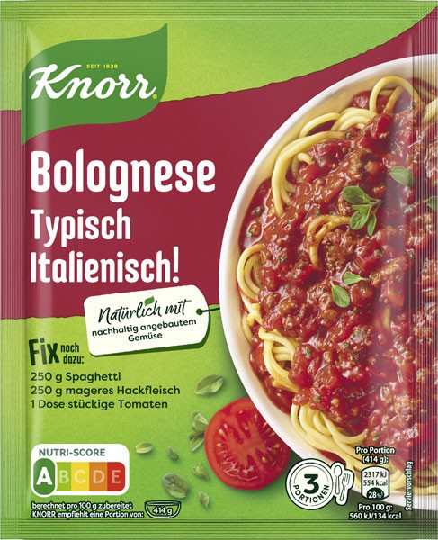 Knorr Fix Bolognese Typisch Italienisch 42g