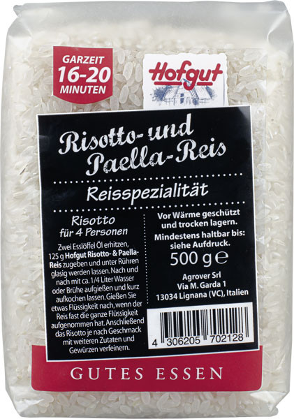 Hofgut Risotto- &amp; Paella-Reis 500 g