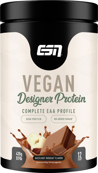 ESN Vegan Designer Protein Hazelnut Nougat Flavour 420 g