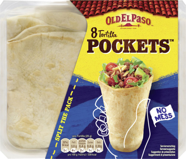 Oldelpaso Tortilla Pockets 8 Stck. 223 g