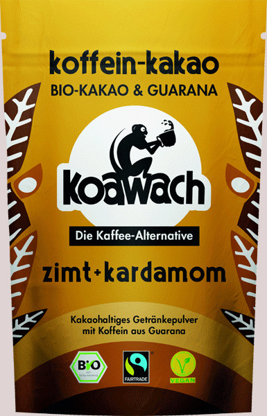 Koawach Bio-Kakao &amp; Guarana Zimt + Kardamom 100 g