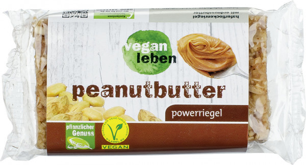 vegan leben Powerriegel peanut butter 95 g
