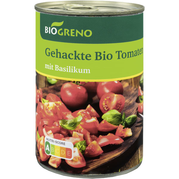 Biogreno Tomaten mit Basilikum 400 g