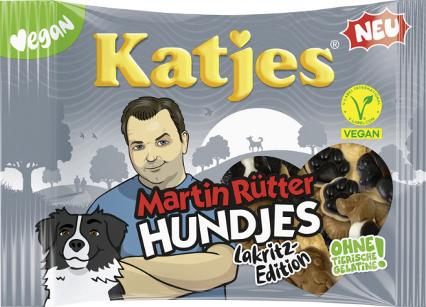 Katjes Martin Rütter Hundjes Lakritz Edition 175 g