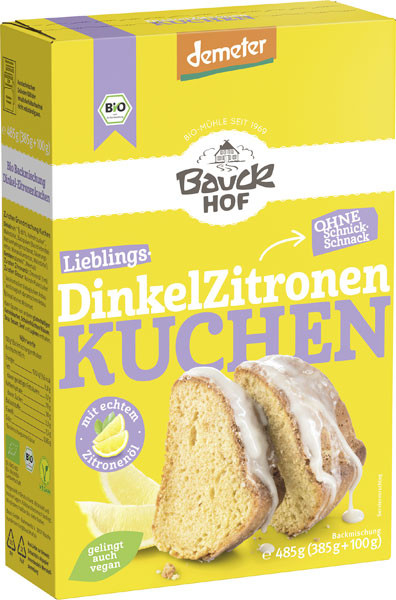 Bauckhof Dinkel Zitronen Kuchen 485 g